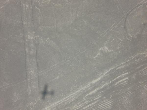 Our plane over the Nazca lines