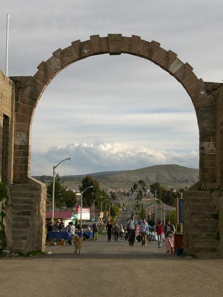 The Peruvian/Bolivian border