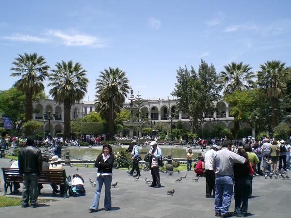 Plaza de Armas at Arequipa