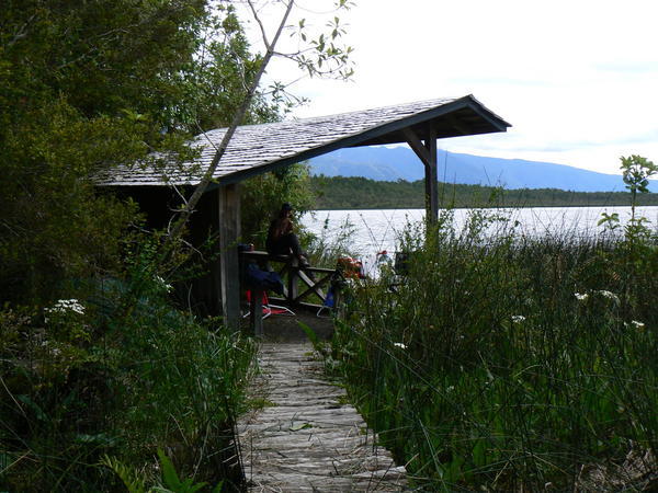 Our campsite at Lago Blanco