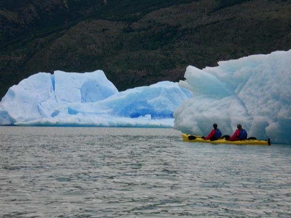 Kayaking to the next iceberg
