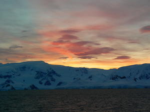 Our last Antarctic sunset