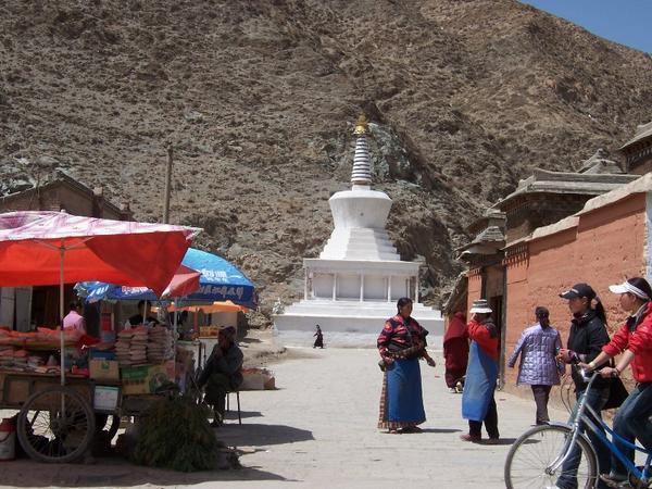 Stupa just outside the monastery walls
