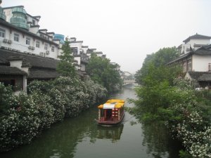 View of canal near my hostel
