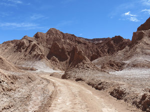 Old road linking San Pedro with Calama