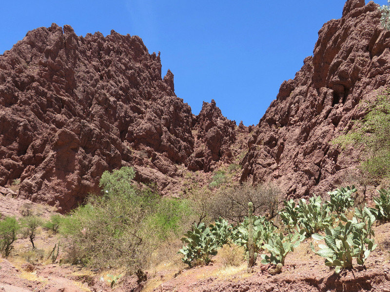 Craggy rock formations & the ubiquitous cacti