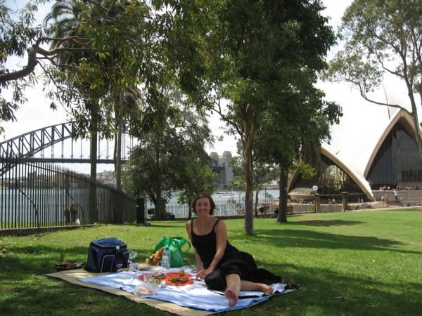 Picnic by the Opera house