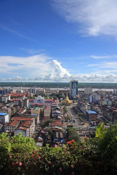 View of Yangon