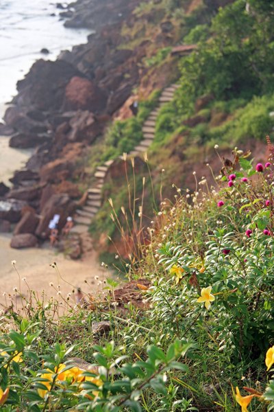 Steps Leading Down To The Beach