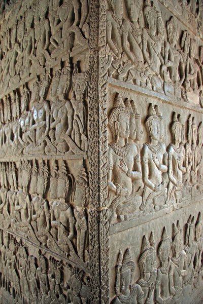 "Devatas" At Angkor Wat