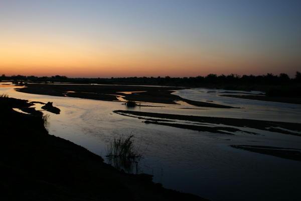 Sunset over the Limpopo river