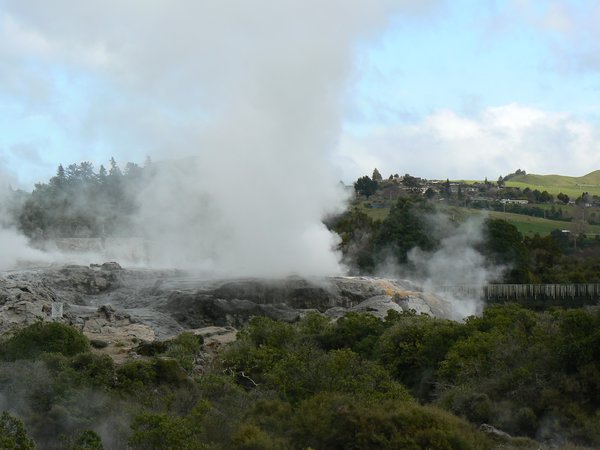 Blowing off some steam in Rotorua