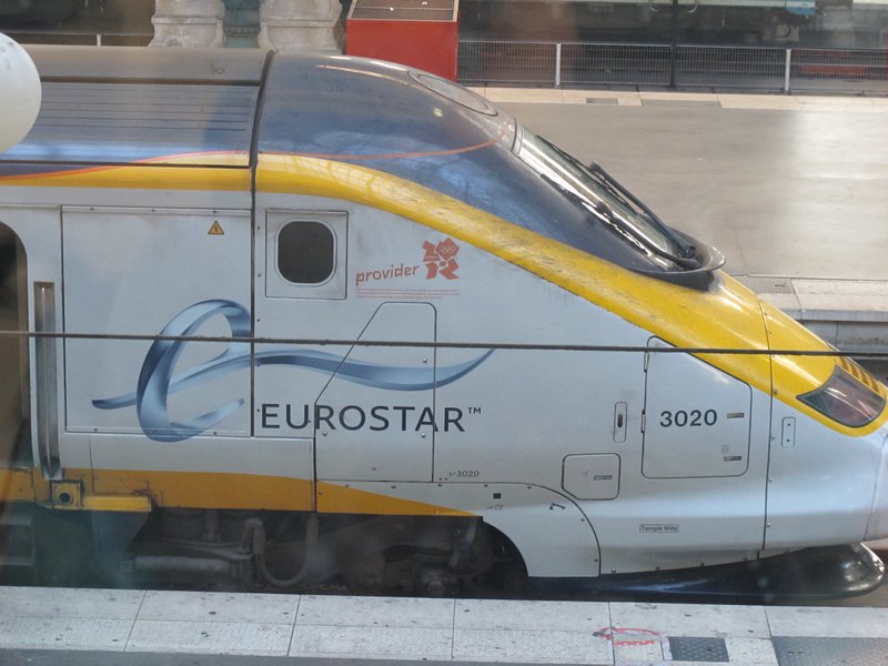 Eurostar train at Gare du Nord