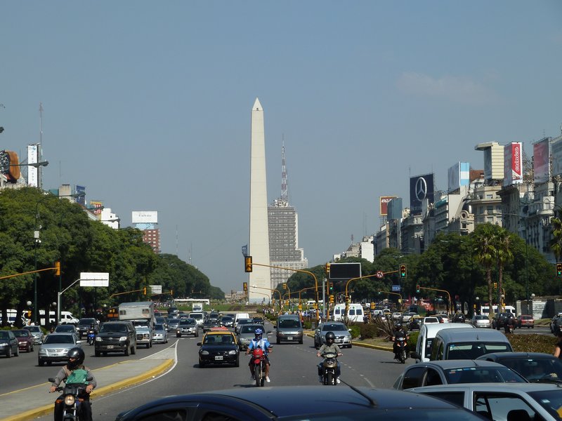 Ave Julio with Obelisk