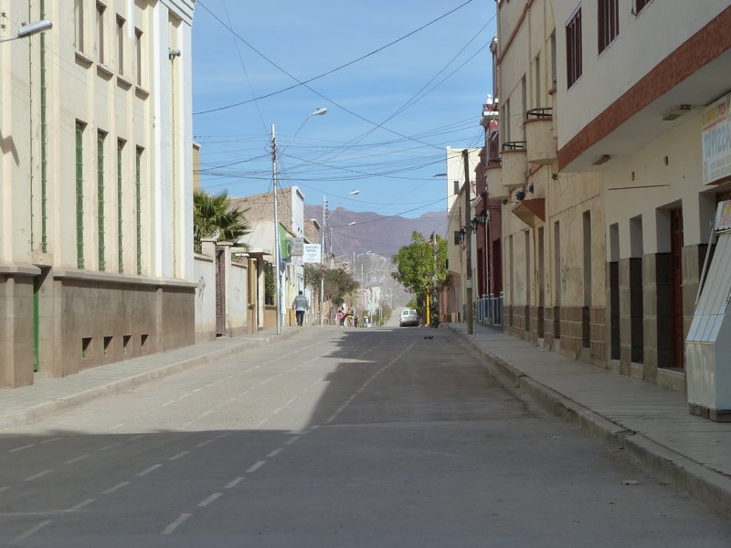 a deserted street - locals hiding from eagles