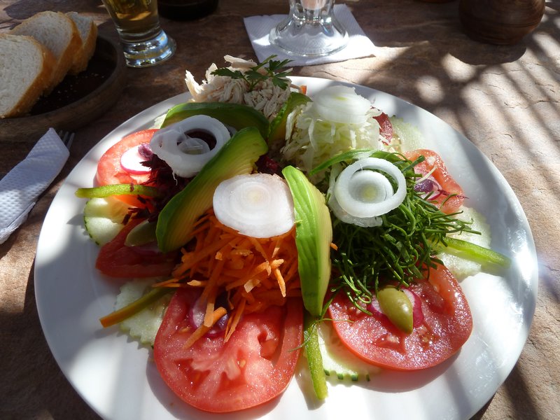a "small" salad from menu