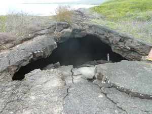 a tunnel of the lava variety
