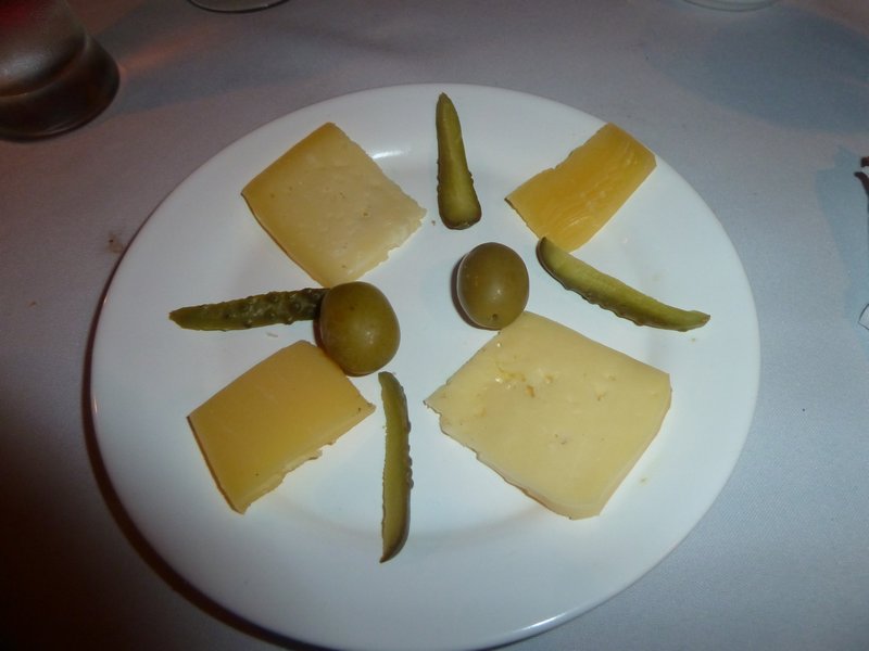 rather underwhelming cheese course