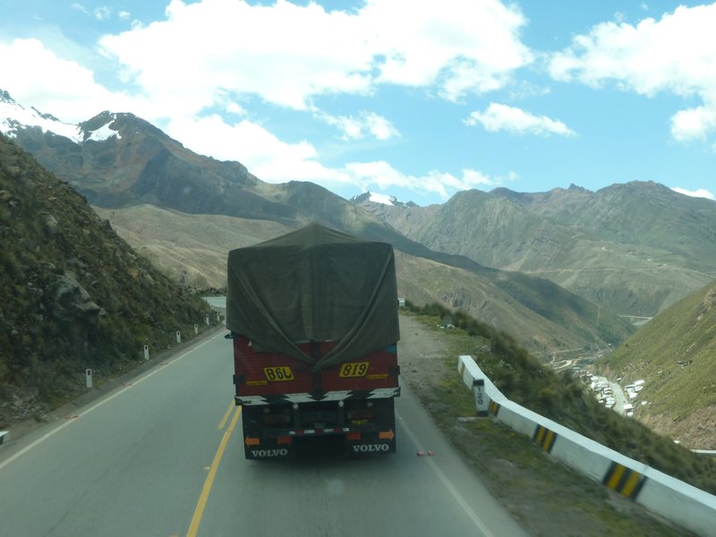 about to overtake this lorry on blind bend