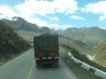 about to overtake this lorry on blind bend