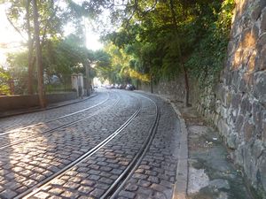 the tracks where trams do not run