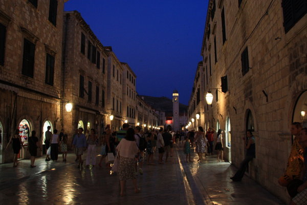 Stradun evening, Dubrovnik
