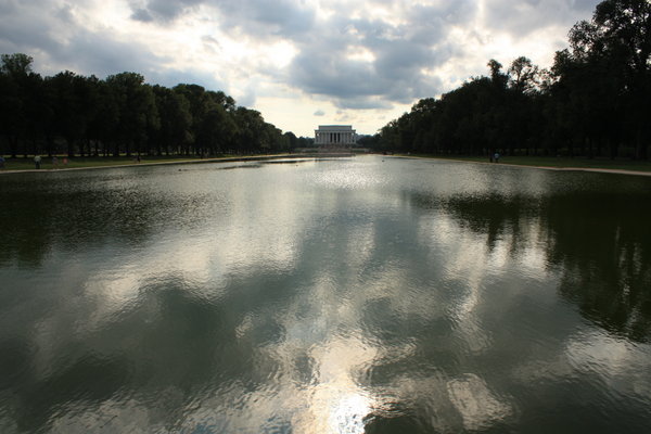 The Reflecting Pool and the Lincoln Memorial