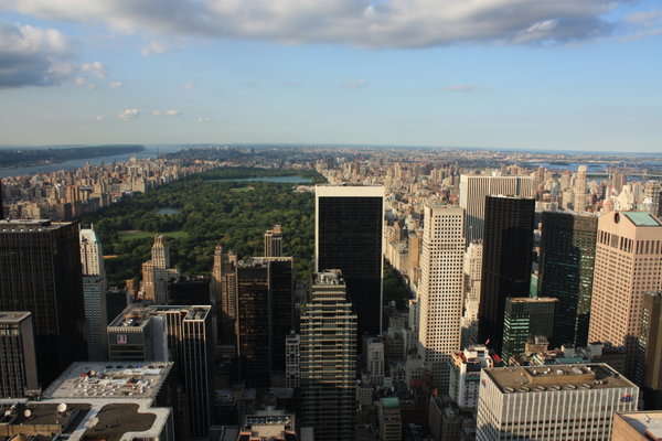 Looking north to Central Park from the Top of the Rock