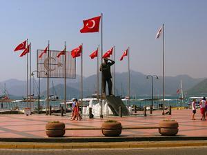 One of many tributes to Ataturk, Marmaris