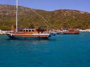 The blue waters of the Aegean near Bodrum