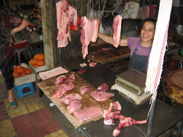 Butcher in Fuzhou Old Town