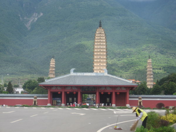 The three pagodas of Dali