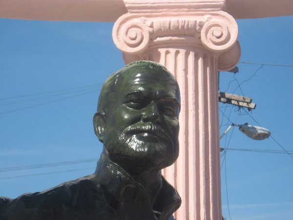 Bronze bust at Hemingway Memorial in Cojimar