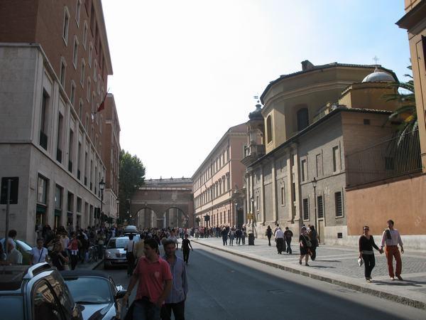 Walking past Vatican