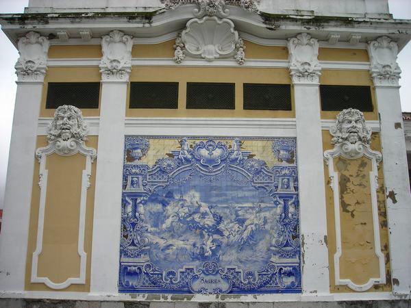 Painted tile work