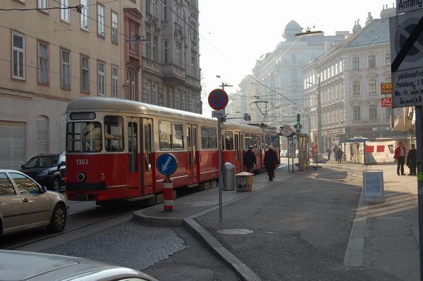 Inner city tram lines