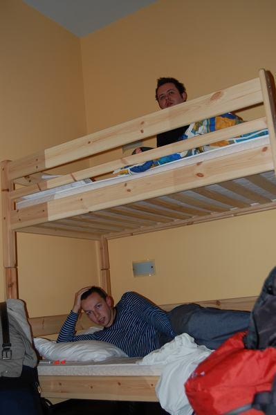 Team snoring power ballads in the hostel