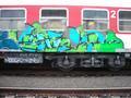 Graffiti on the train outta here