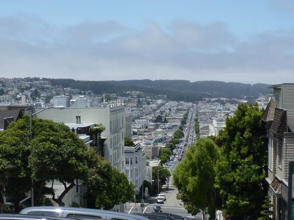 View form the top of Lombard Street