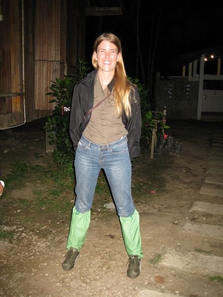 All geared up for the night jungle safari! Watch out for the leeches socks!