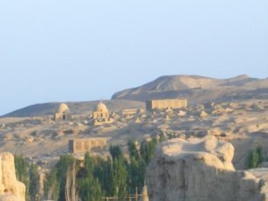 View over the ancient city of JiaoHe