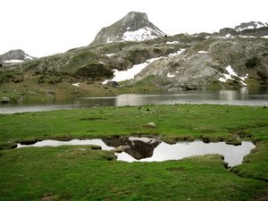 Lac de Miey & reflection of the Pic du Midi d'Ossau 