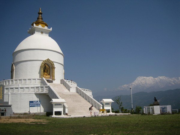 Shanti Stupa also called the World Peace Pagoda 