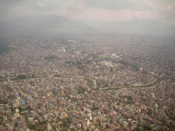 Flight over Kathmandu