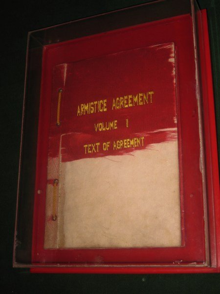 English copy of the armistice