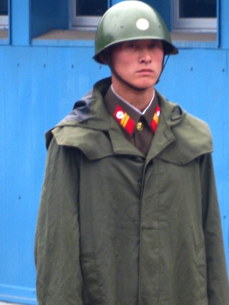 DMZ - North Korean border guards