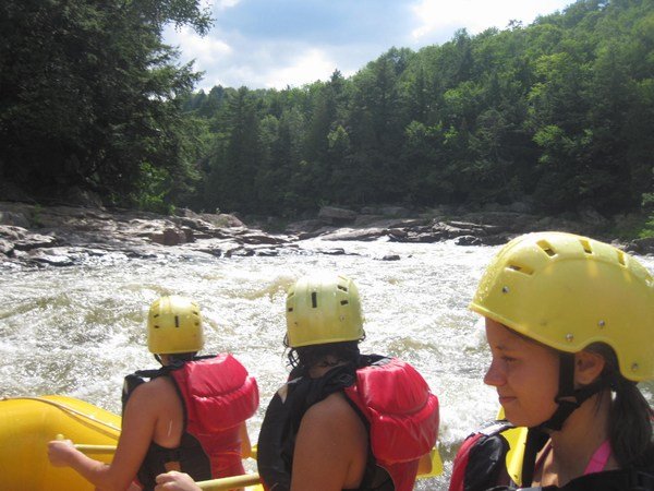 White water rafting on the Riviere Rouge, Quebec