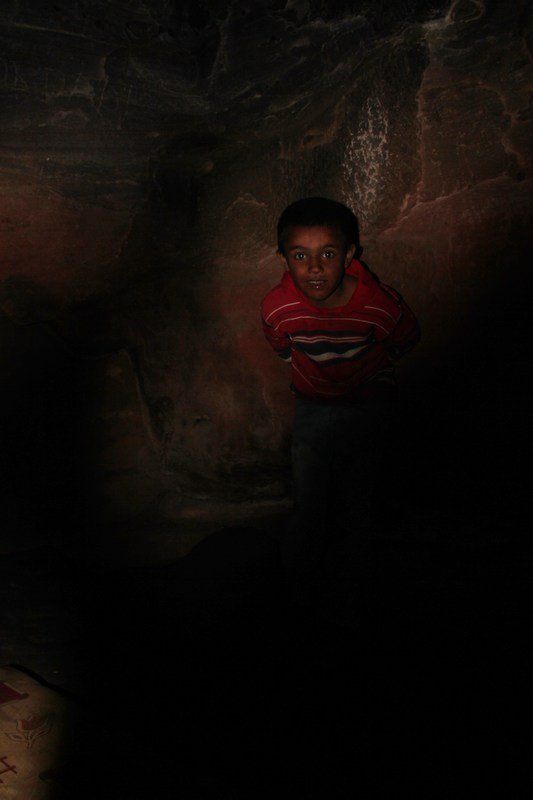 The son of our host in one of the local bedouin cave