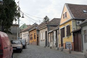 cobbled street