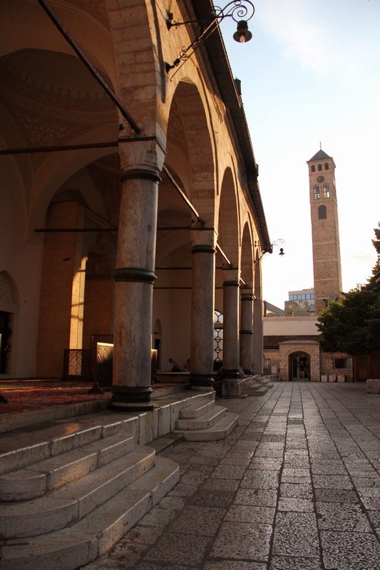 Gazi-Husrevbey mosque & the clock tower